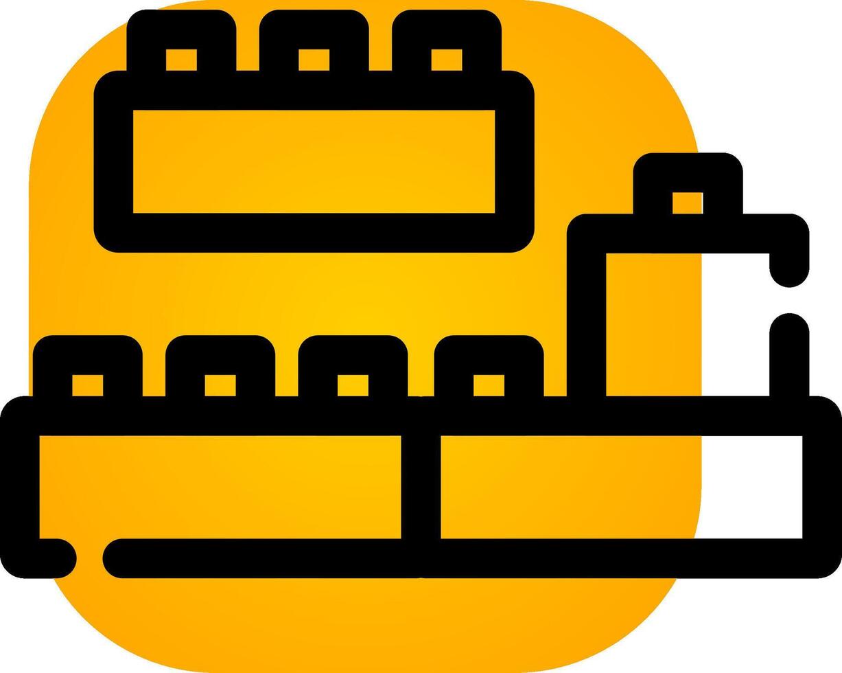 Blocks Creative Icon Design vector
