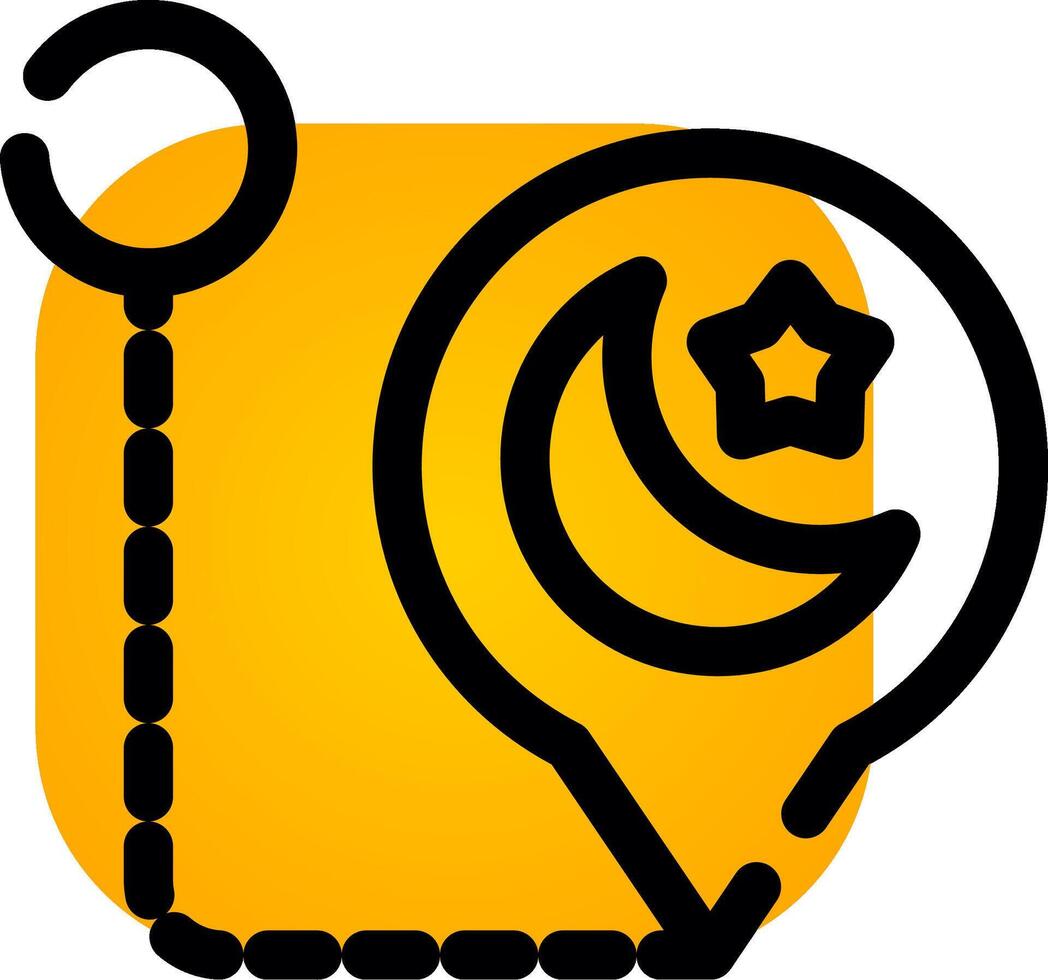 Pilgrimage Creative Icon Design vector