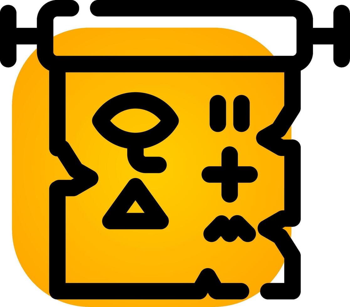 Hieroglyph Creative Icon Design vector