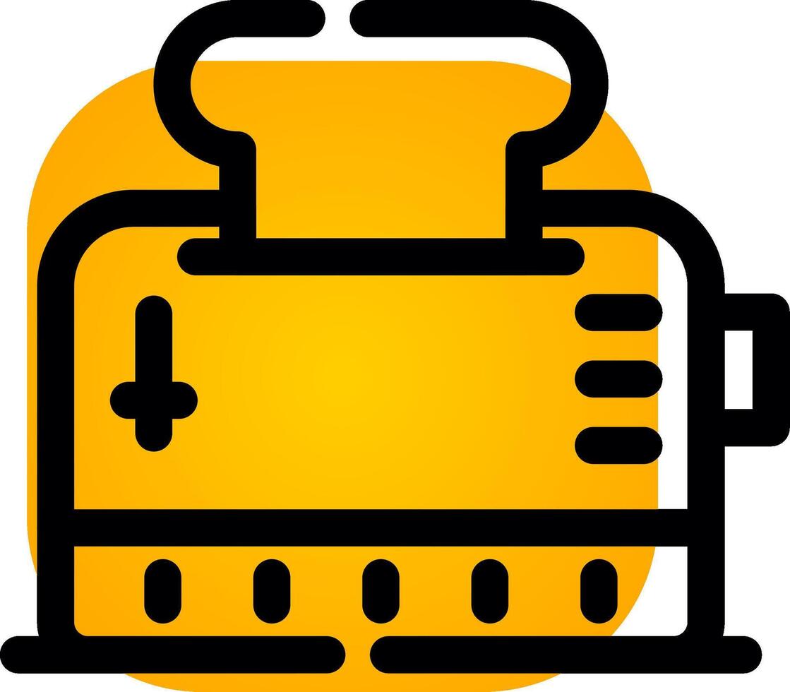 Toaster Creative Icon Design vector