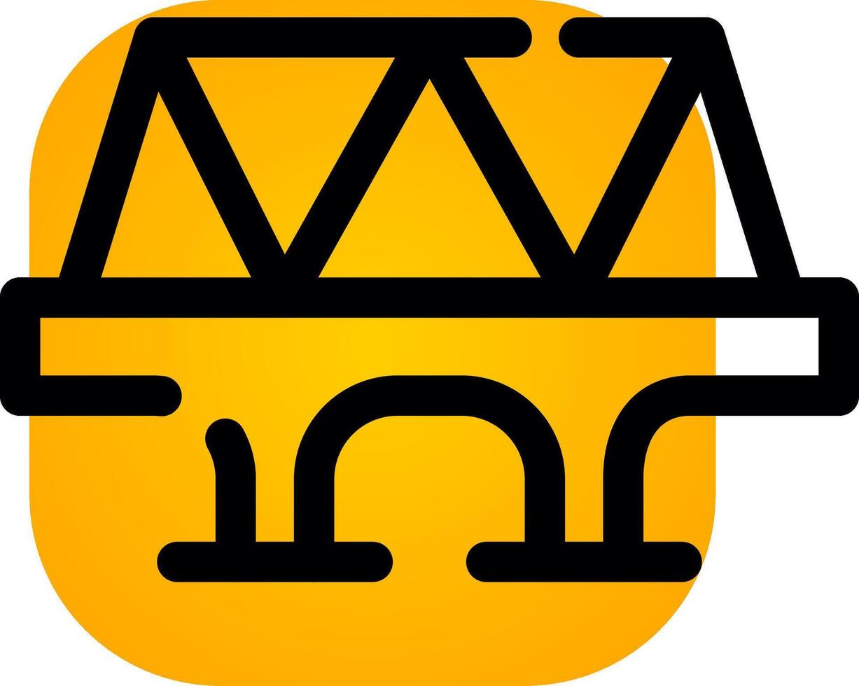 Bridge Creative Icon Design vector