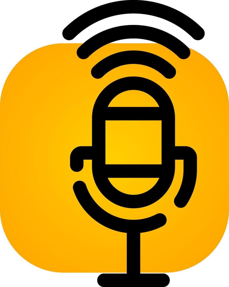 Voice Control Creative Icon Design vector