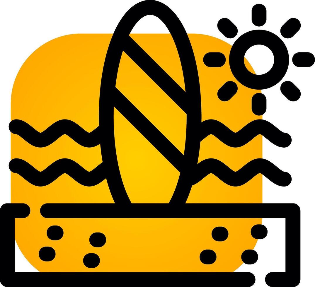 Paddle Surf Creative Icon Design vector