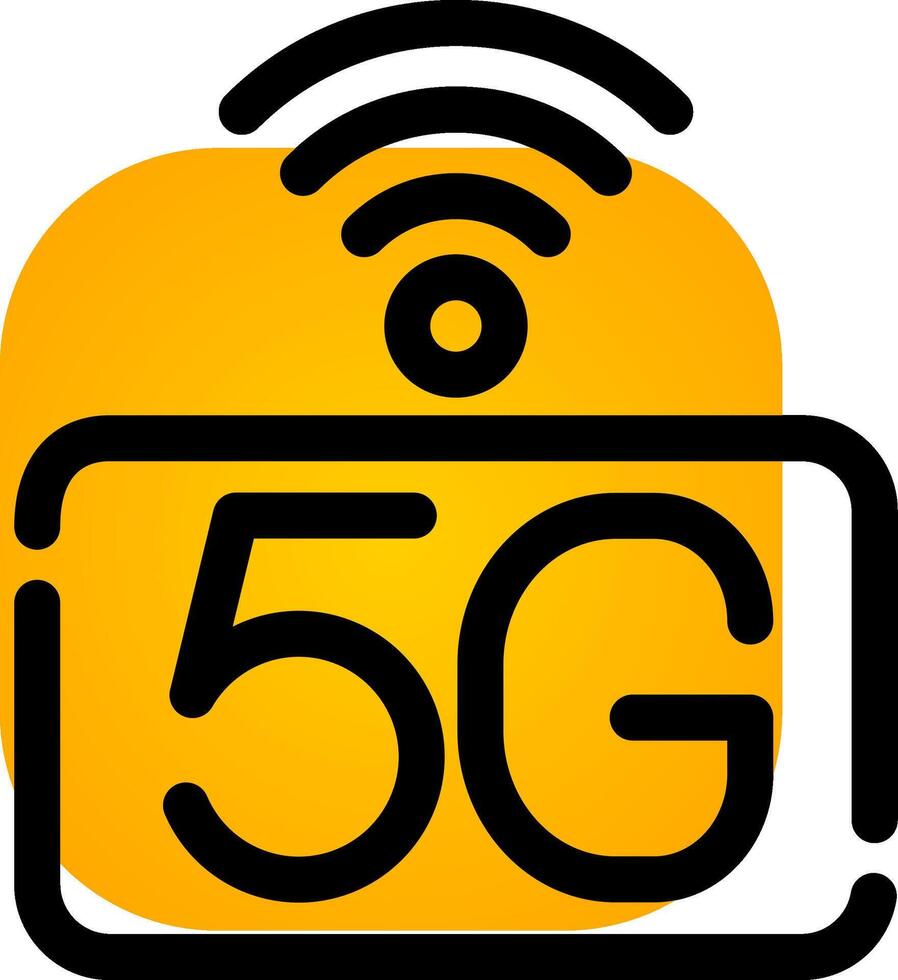 5G Network Creative Icon Design vector