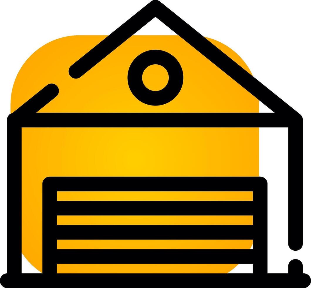 Warehouse Creative Icon Design vector