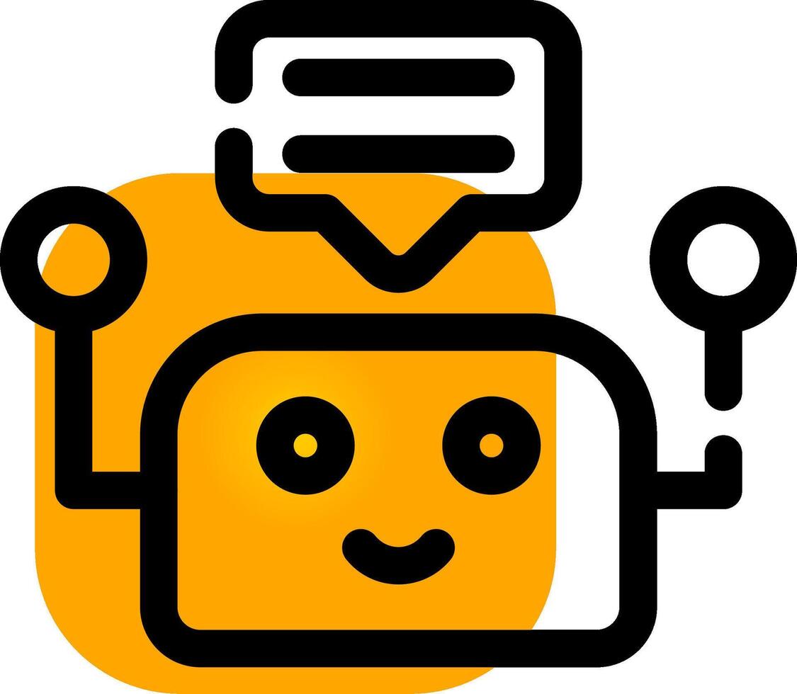 Chatbot Creative Icon Design vector