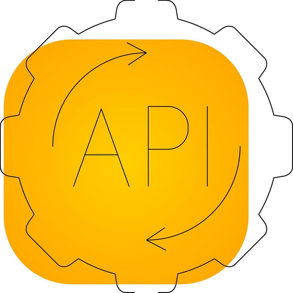 API Creative Icon Design vector