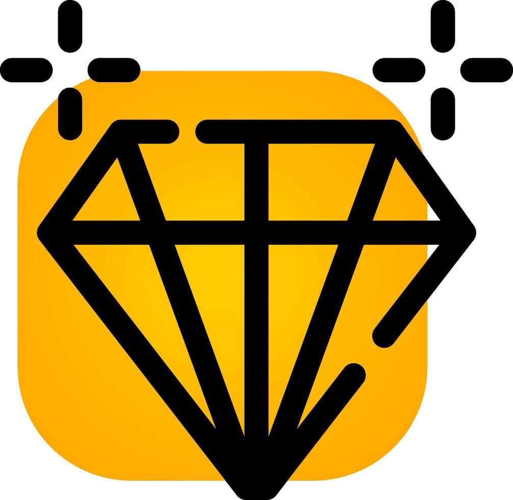 diseño de icono creativo de diamante vector