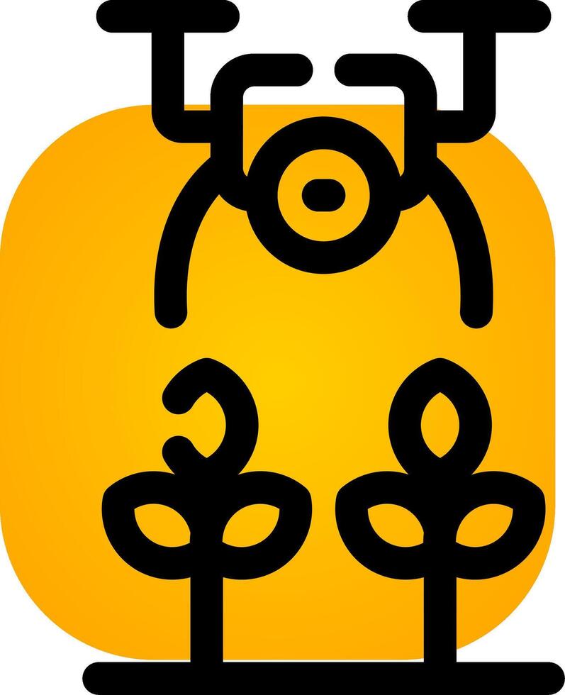 Agricultural Drones Creative Icon Design vector