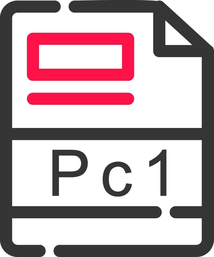 pc1 creativo icono diseño vector