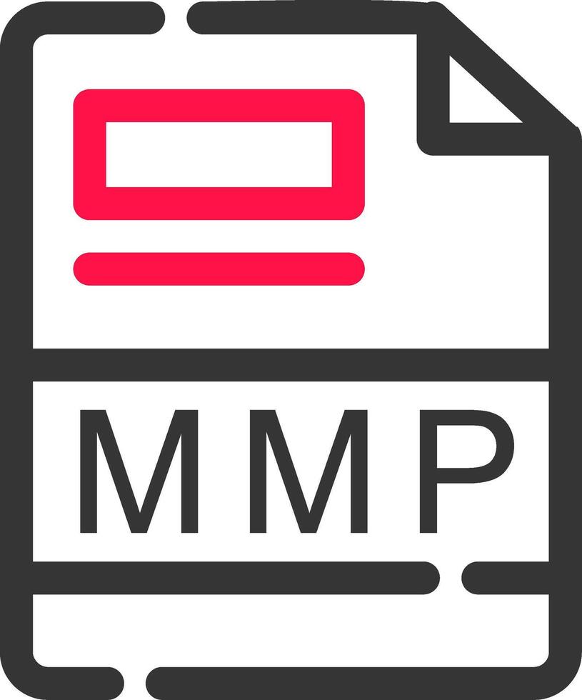mmp creativo icono diseño vector
