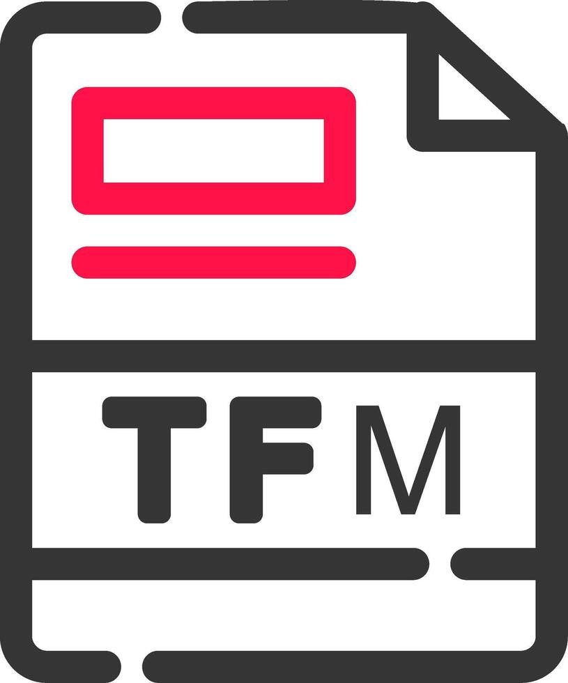 tfm creativo icono diseño vector