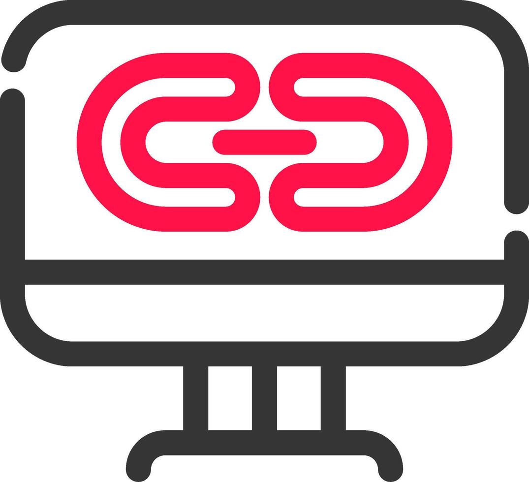 Link Creative Icon Design vector