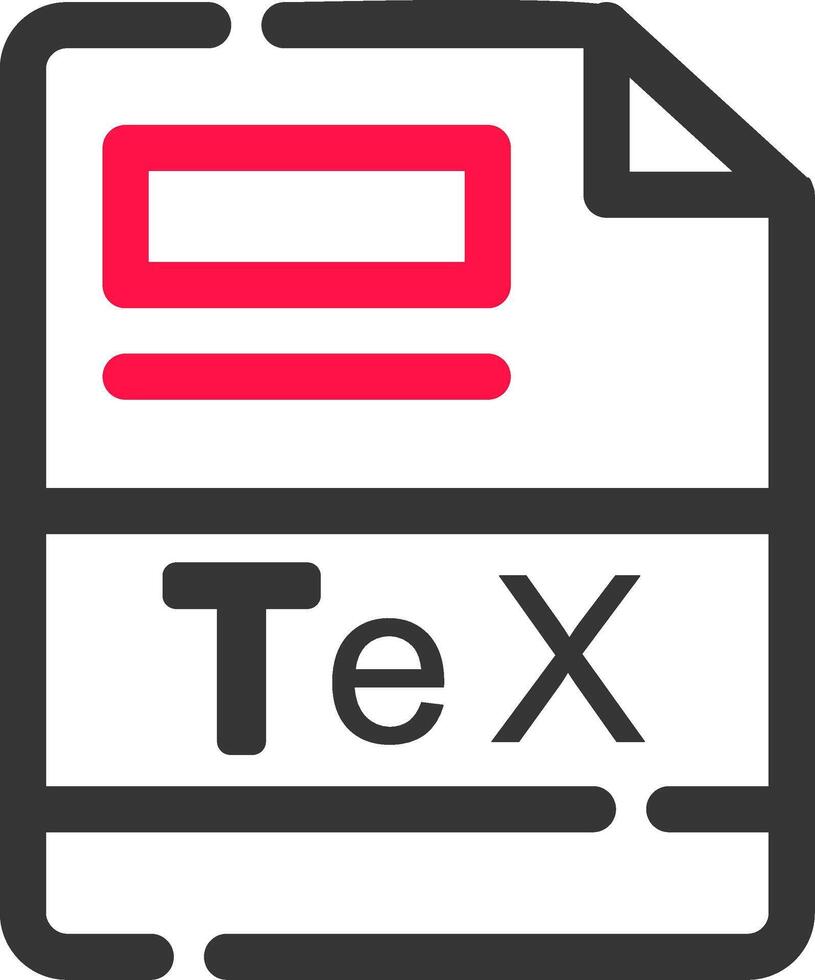 TeX Creative Icon Design vector