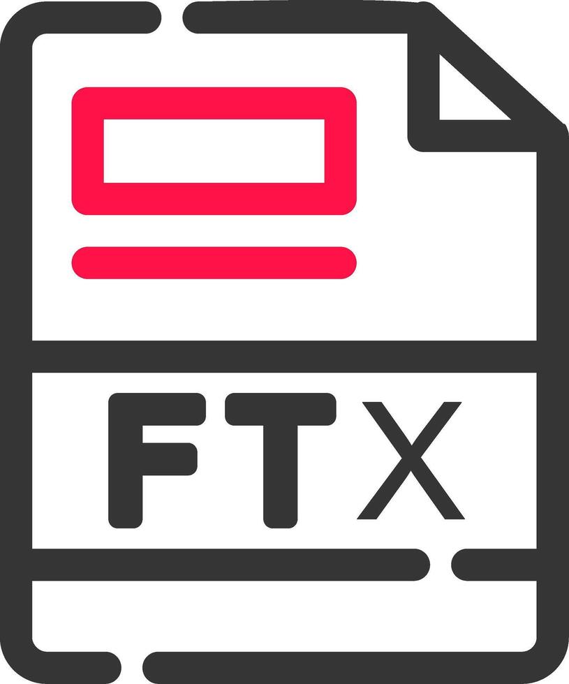 ftx creativo icono diseño vector