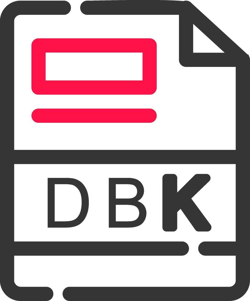 dbk creativo icono diseño vector