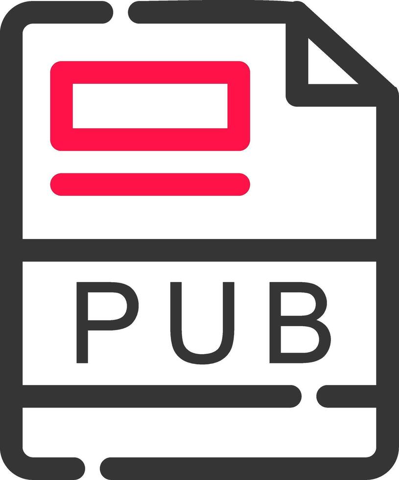 PUB Creative Icon Design vector