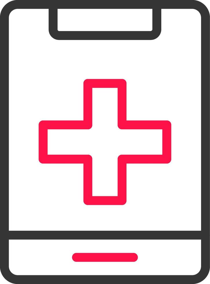 Medical Phone Creative Icon Design vector