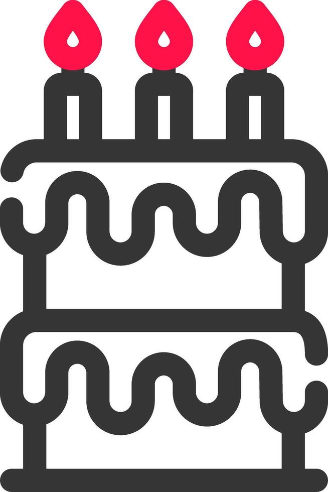 Birthday Cake Creative Icon Design vector