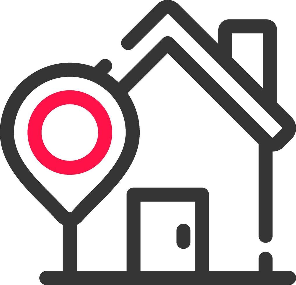 Home Location Creative Icon Design vector