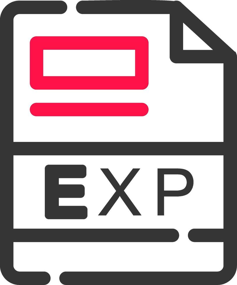 EXP Creative Icon Design vector