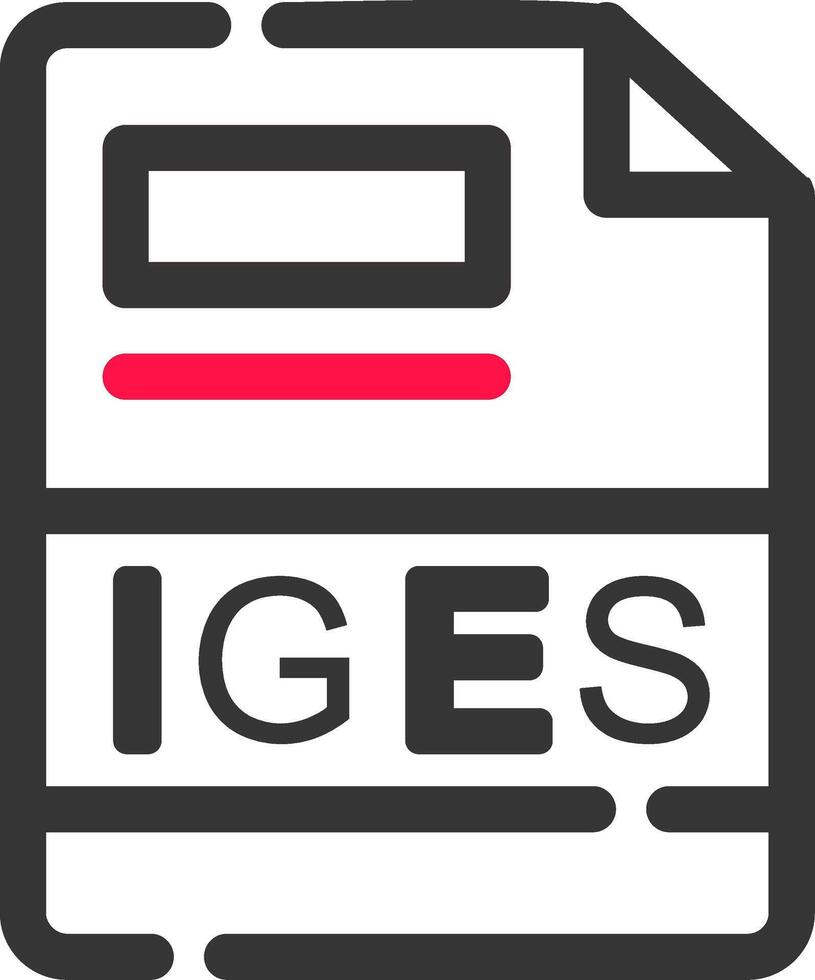 IGES Creative Icon Design vector