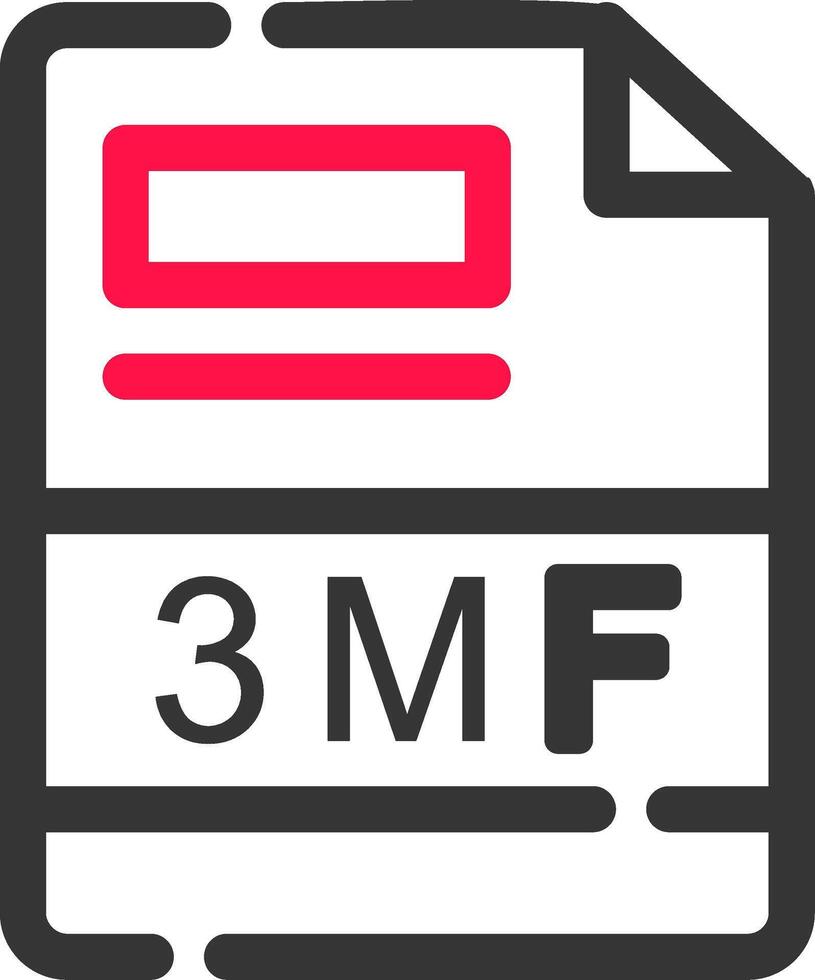 3mf creativo icono diseño vector