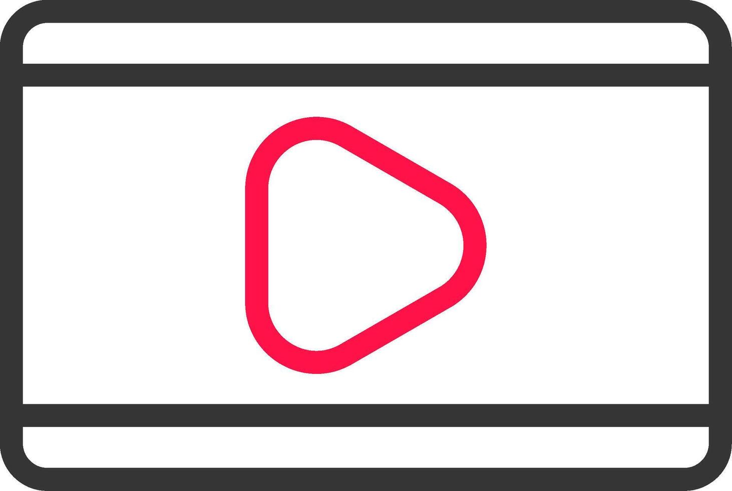 Video Play Creative Icon Design vector