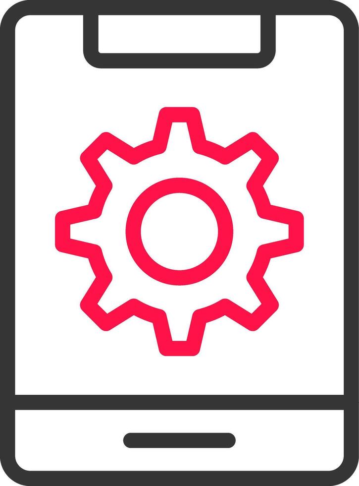Mobile Setting Creative Icon Design vector