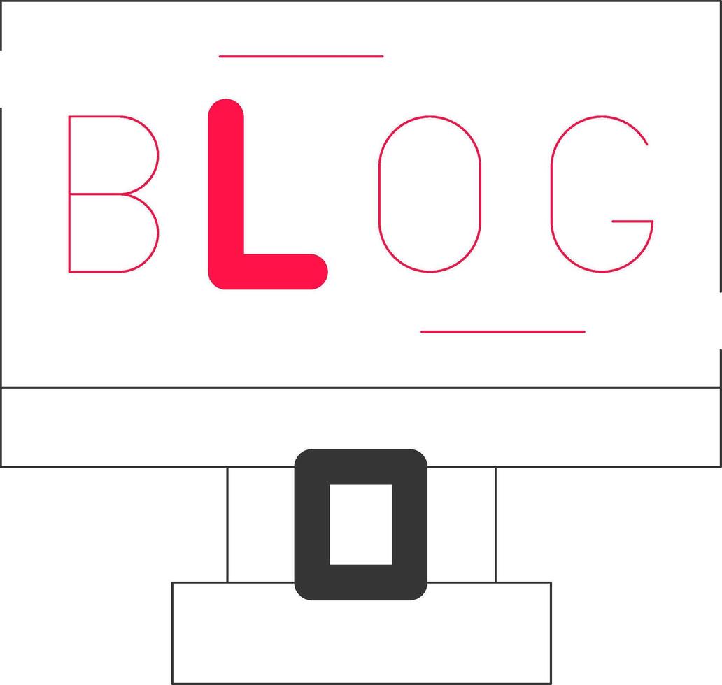 Blogging Creative Icon Design vector