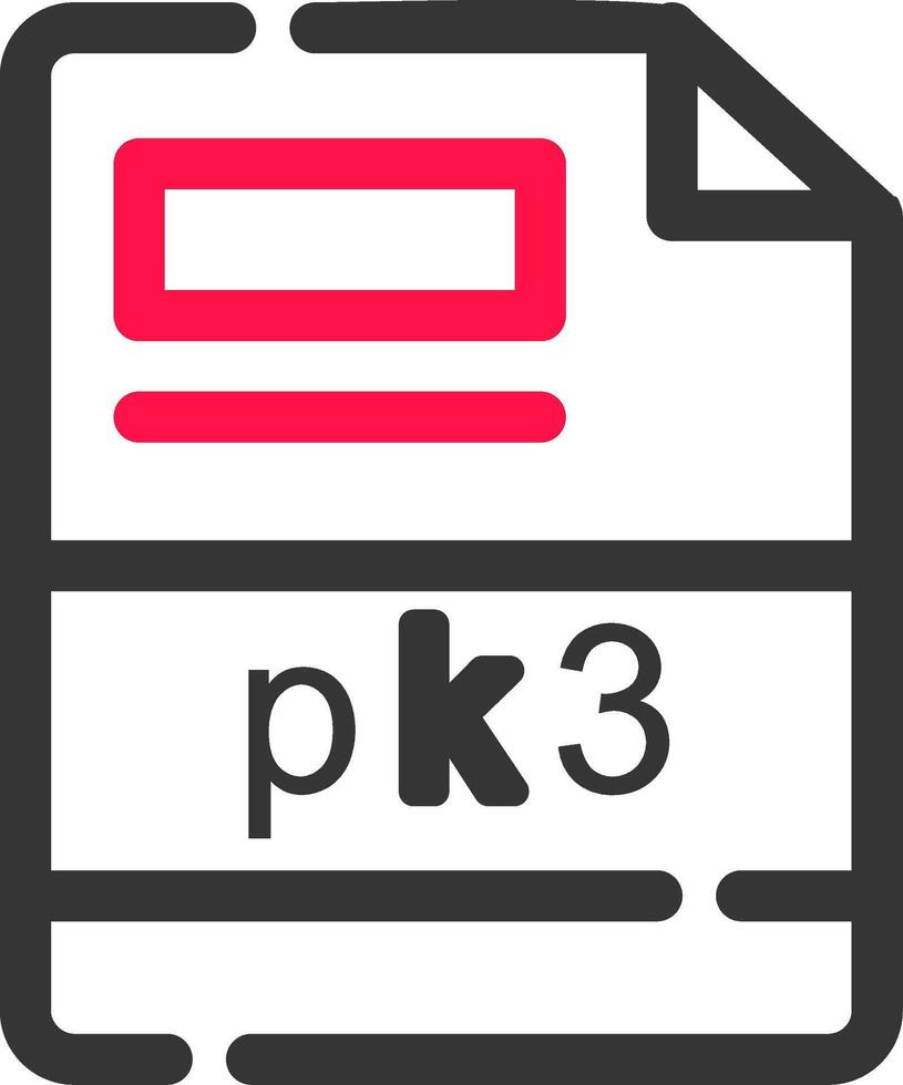 pk3 creativo icono diseño vector