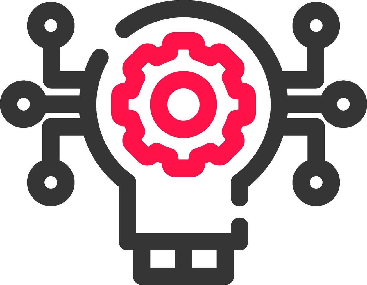 Technology Disruption Creative Icon Design vector