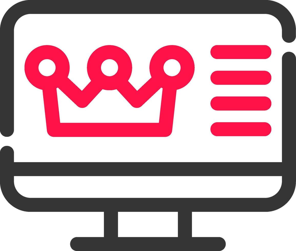 Premium Content Creative Icon Design vector