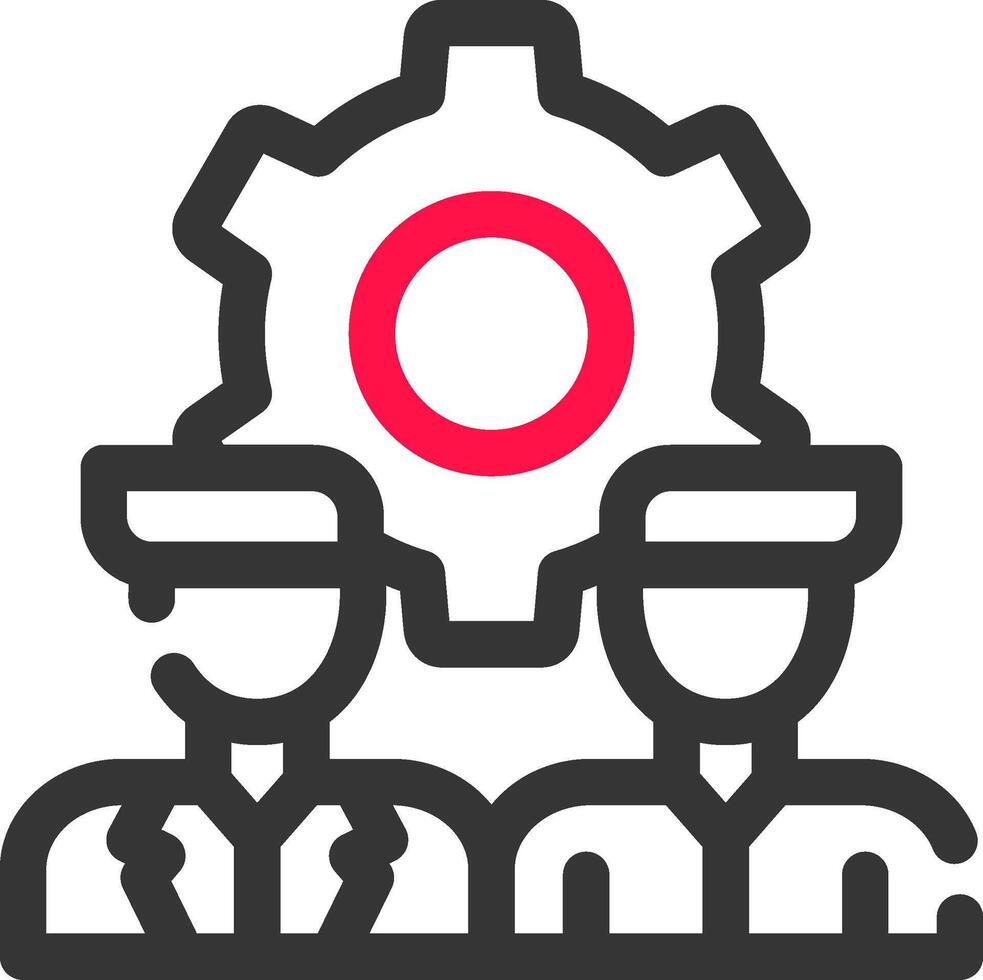 Line Two Color Design vector