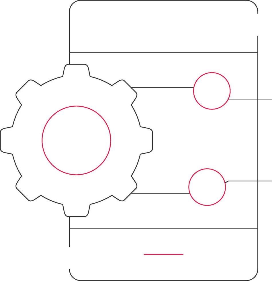Project Management App Creative Icon Design vector