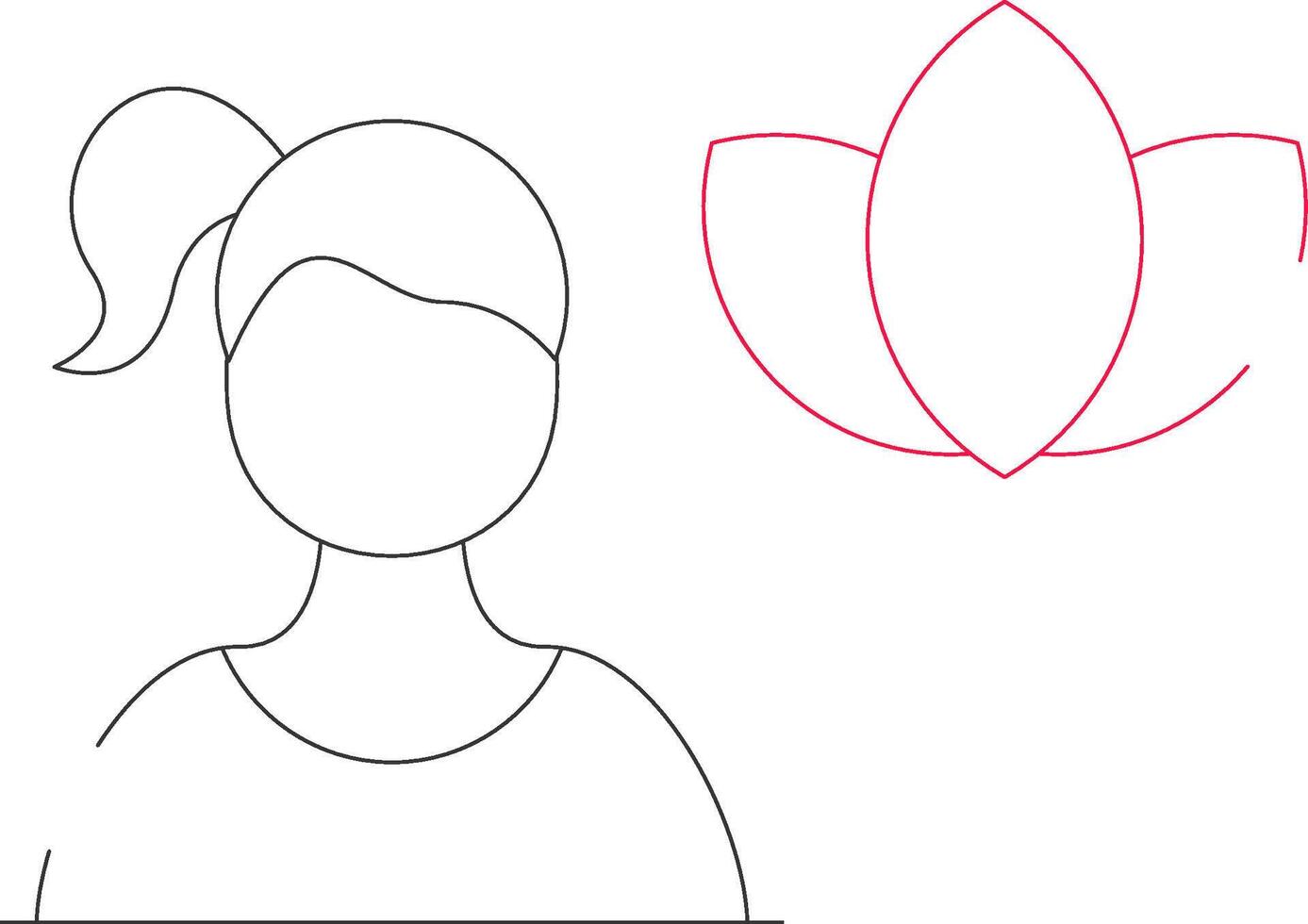 Meditation Creative Icon Design vector