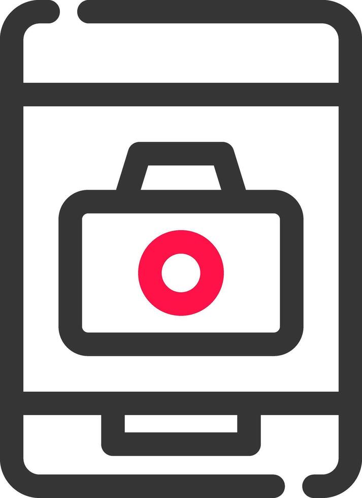 Phone Camera Creative Icon Design vector