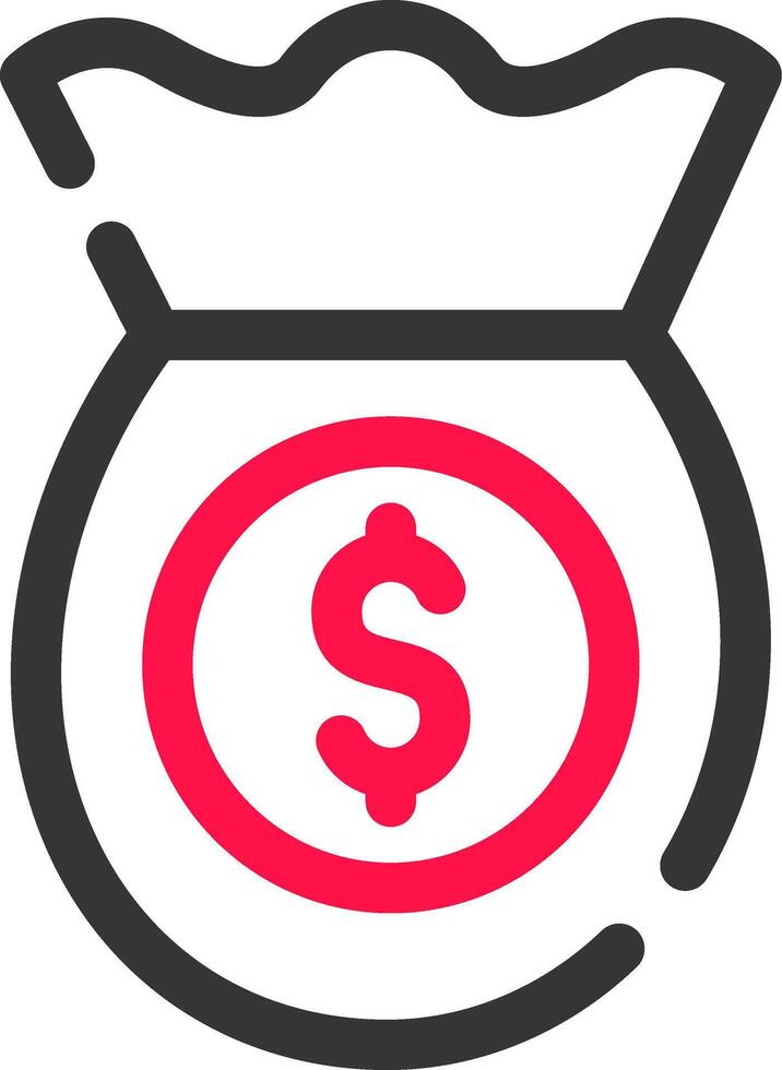 Money Bag Creative Icon Design vector