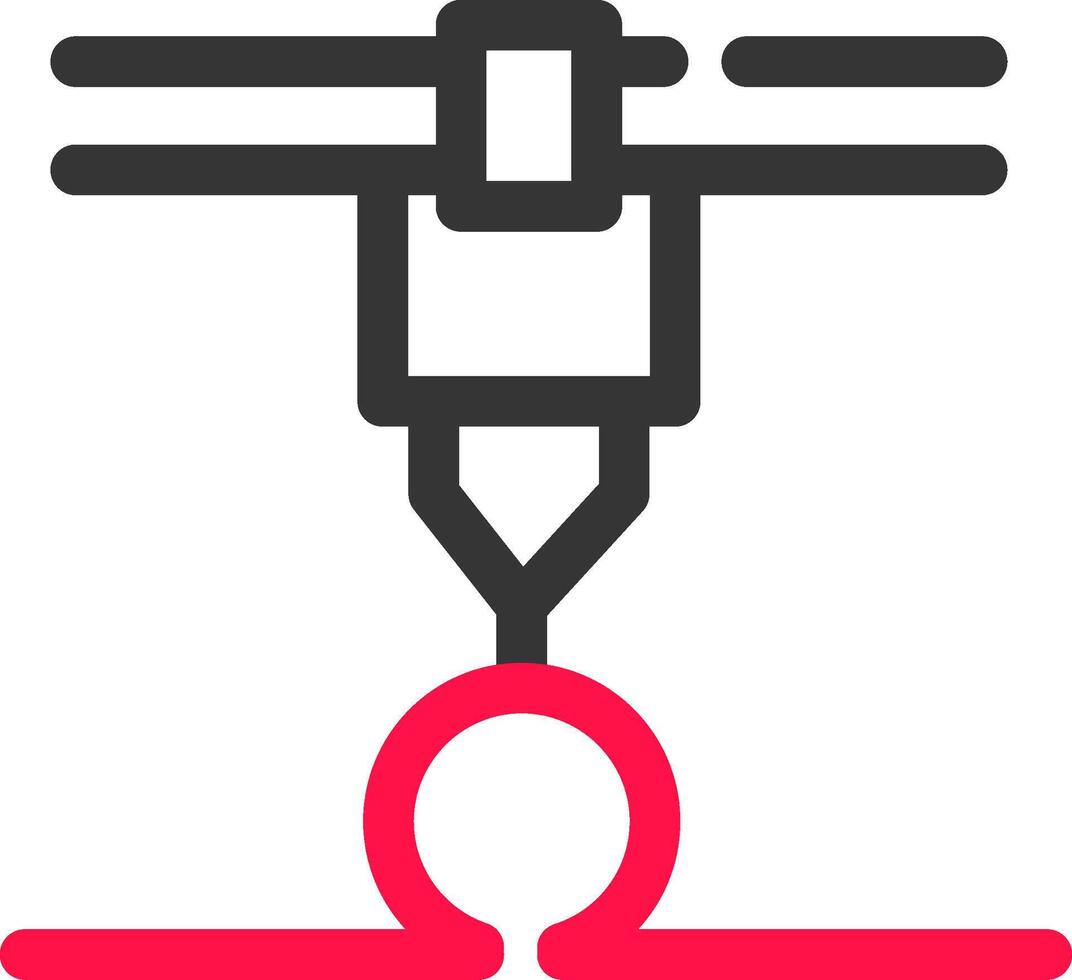 3d Printer Creative Icon Design vector