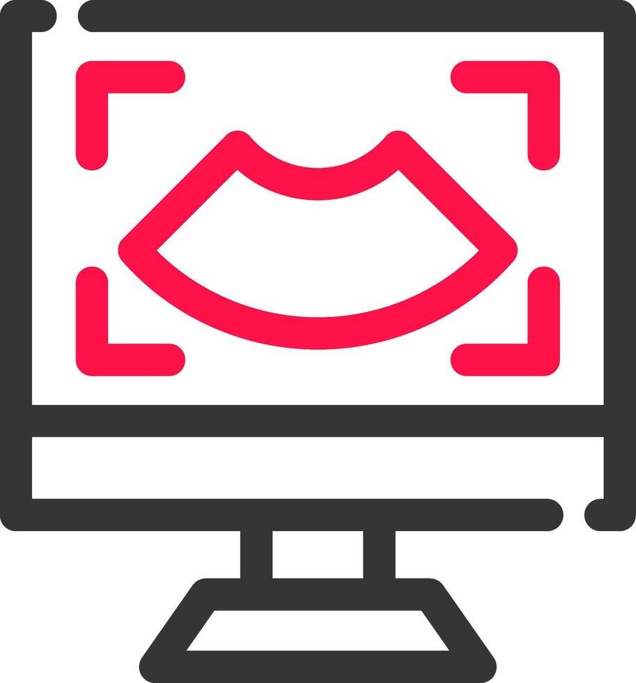 Ultrasound Creative Icon Design vector