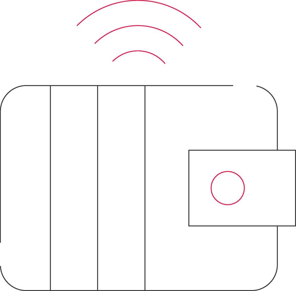 Smart Wallet Creative Icon Design vector