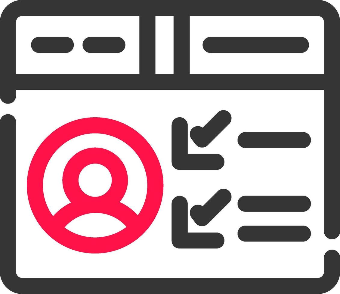 Profile Creative Icon Design vector