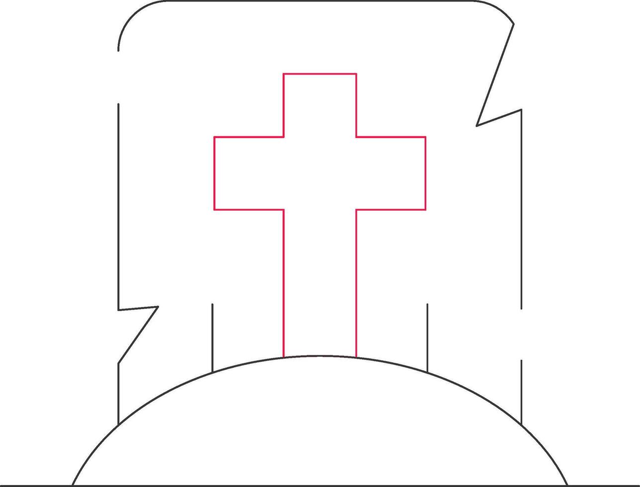 Tomb Creative Icon Design vector