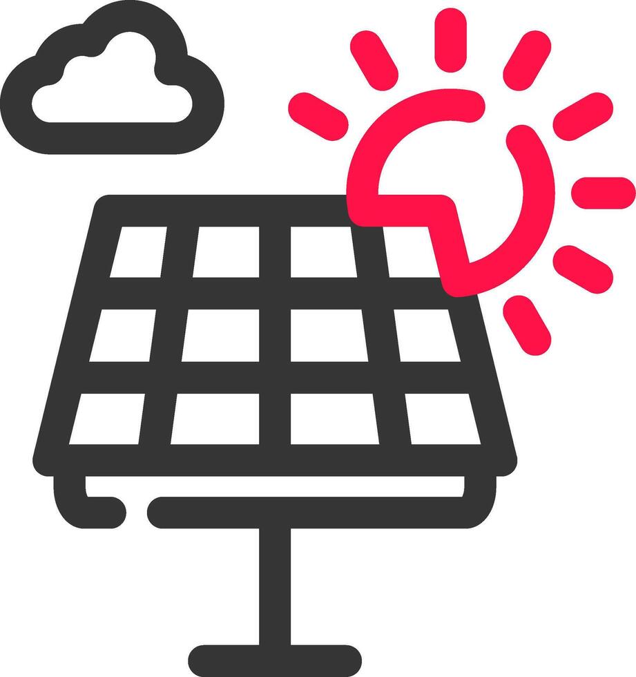 Solar Panel Creative Icon Design vector