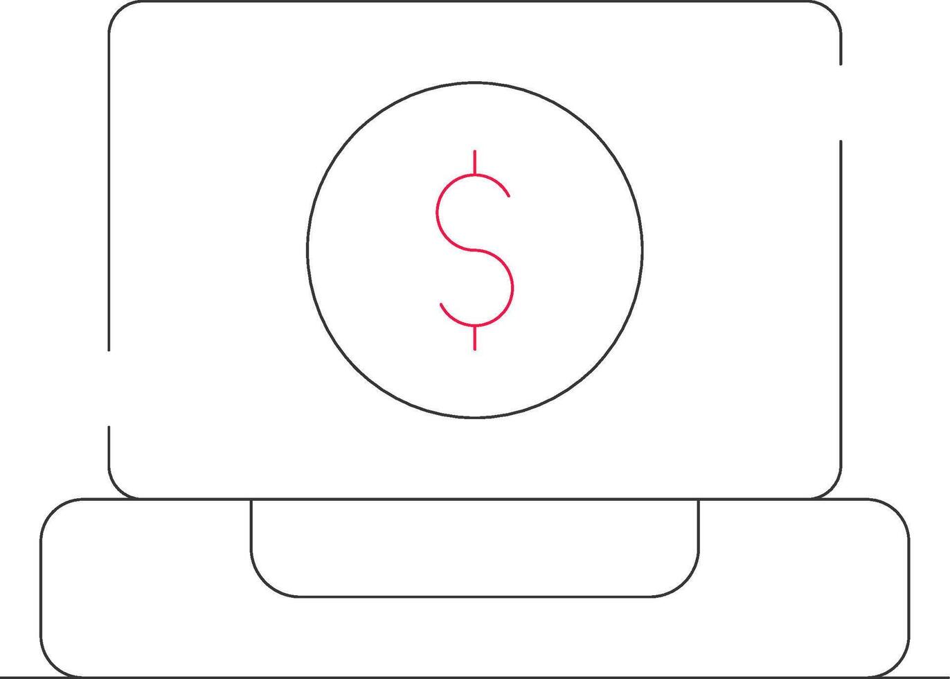 Online Edition Creative Icon Design vector