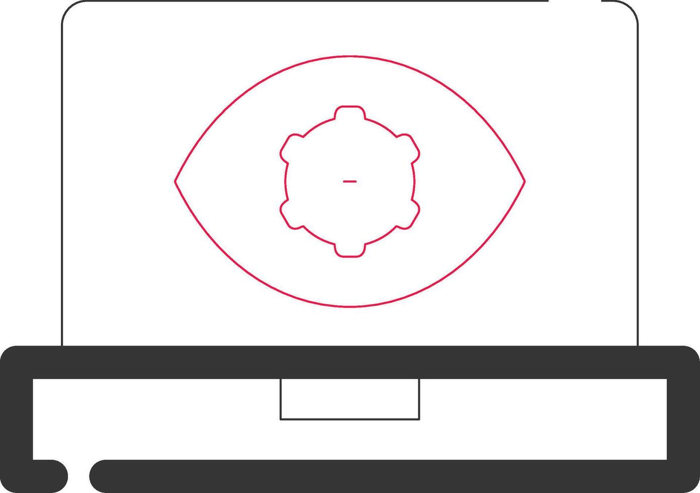 Computer Vision Creative Icon Design vector