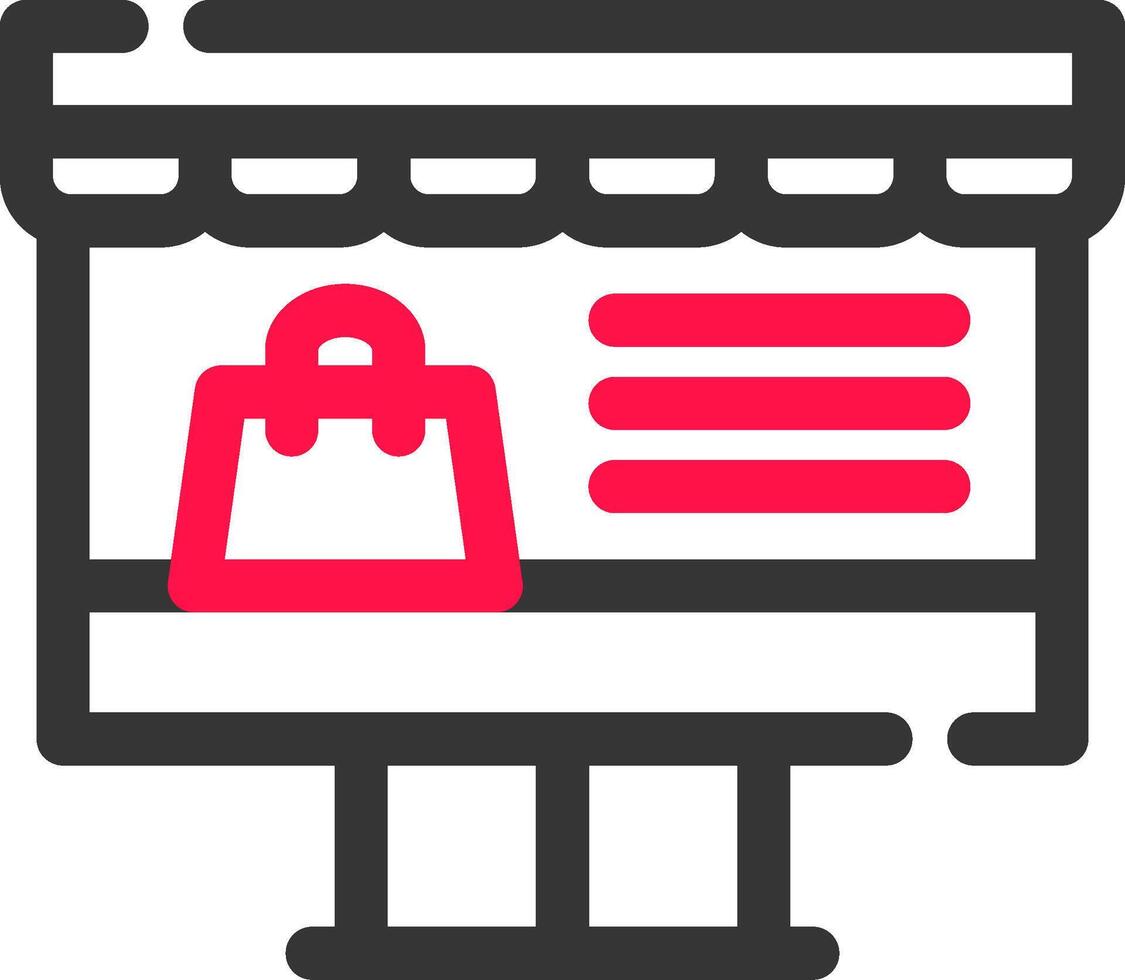 diseño de icono creativo de compras en línea vector