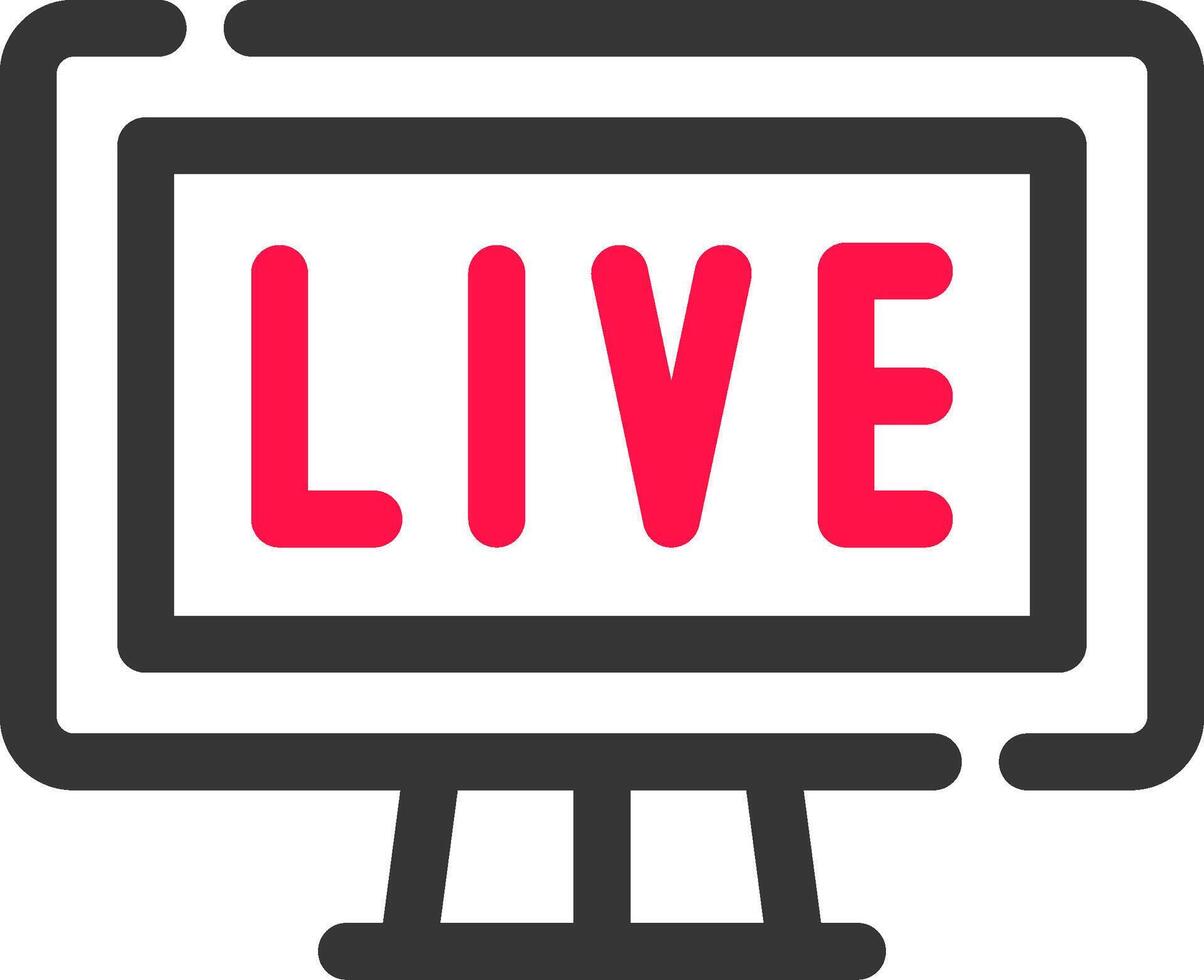 Live Streaming Creative Icon Design vector