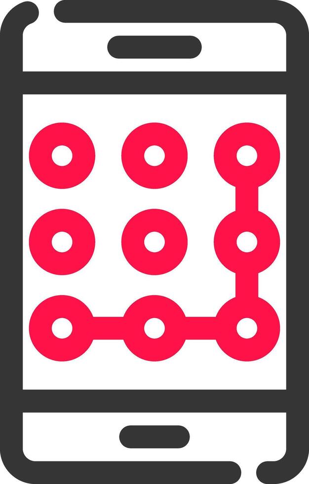 Pattern Lock Creative Icon Design vector