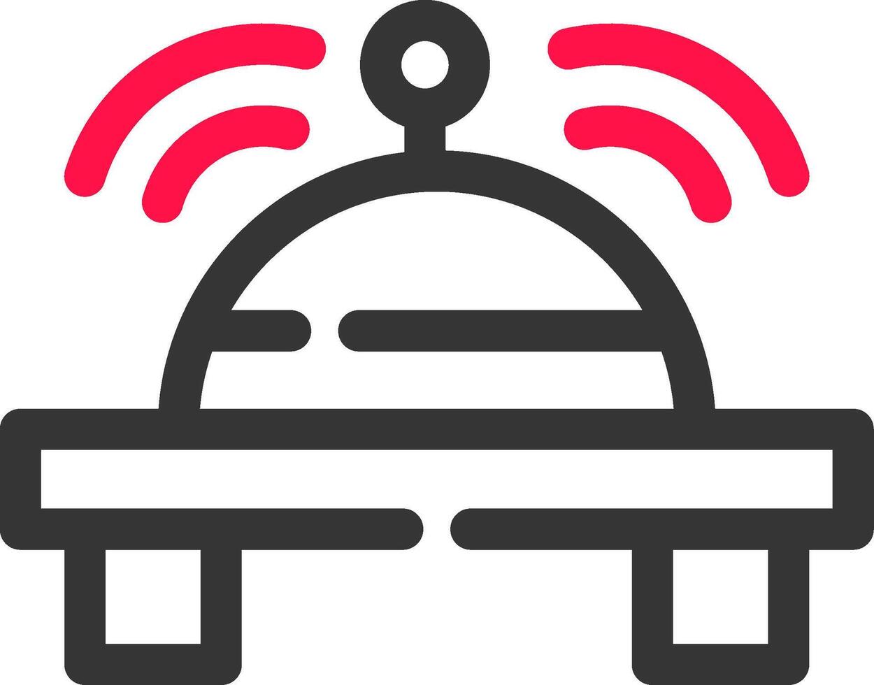 Reception Bell Creative Icon Design vector